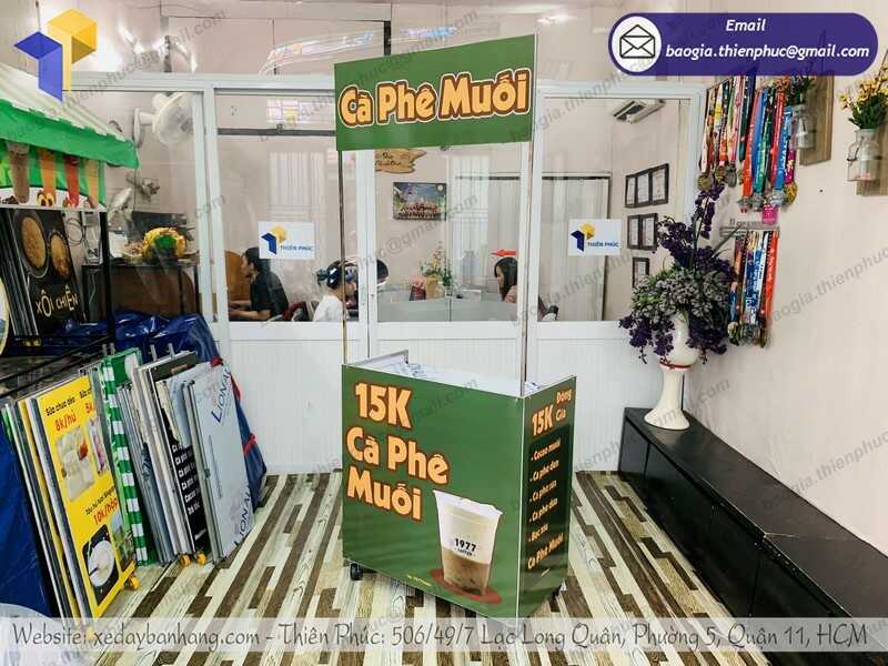 xe bán cà phê vỉa hè đẹp