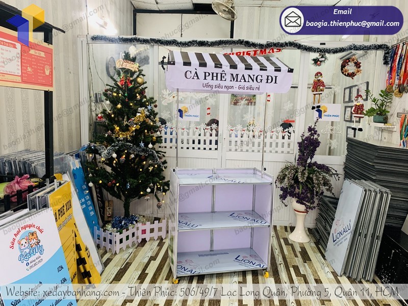 xe bán café lắp ráp đẹp