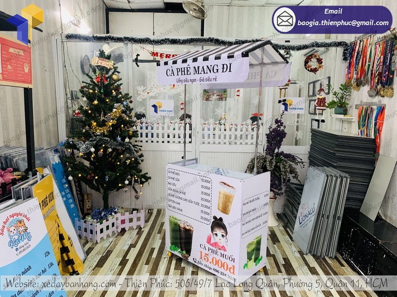 xe bán café lắp ráp