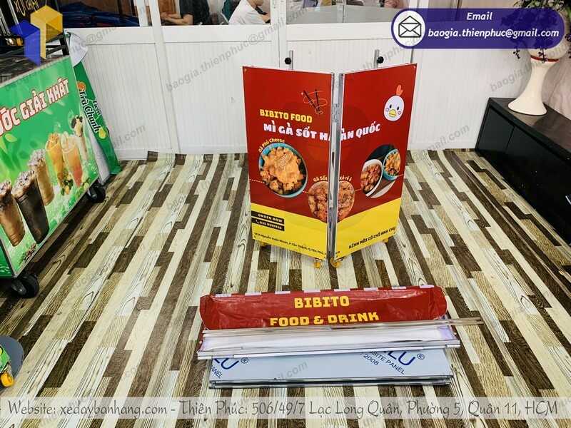 xe xếp bán đồ ăn Hàn Quốc đẹp