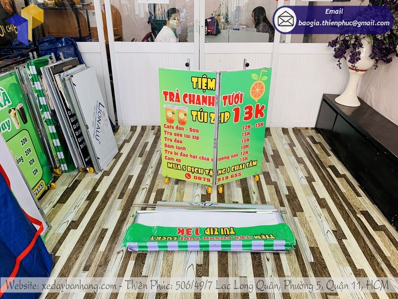 xe di động bán trà sữa rẻ