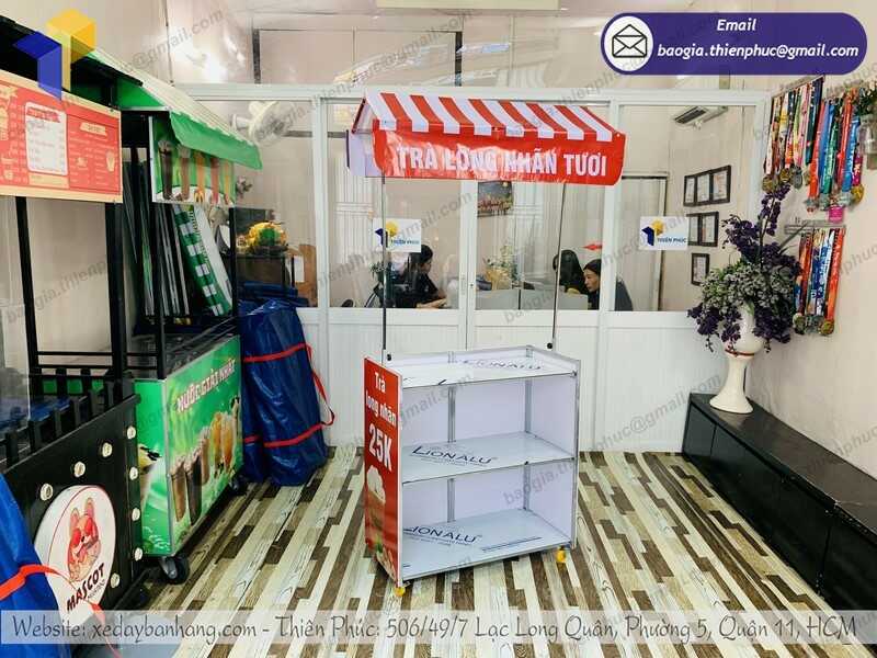 xe bán trà sữa xếp gọn uy tín