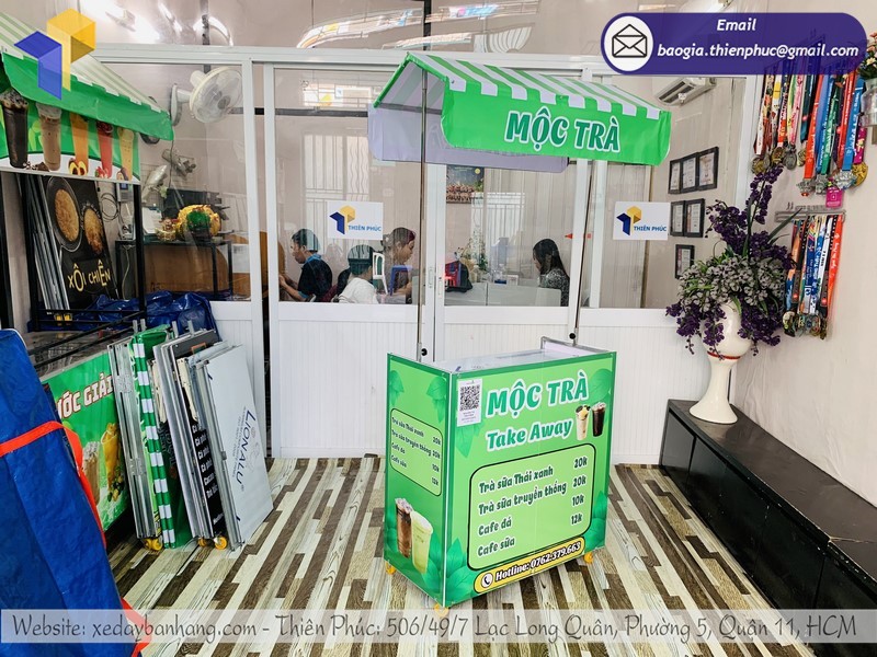 xe xếp bán trà chanh tphcm