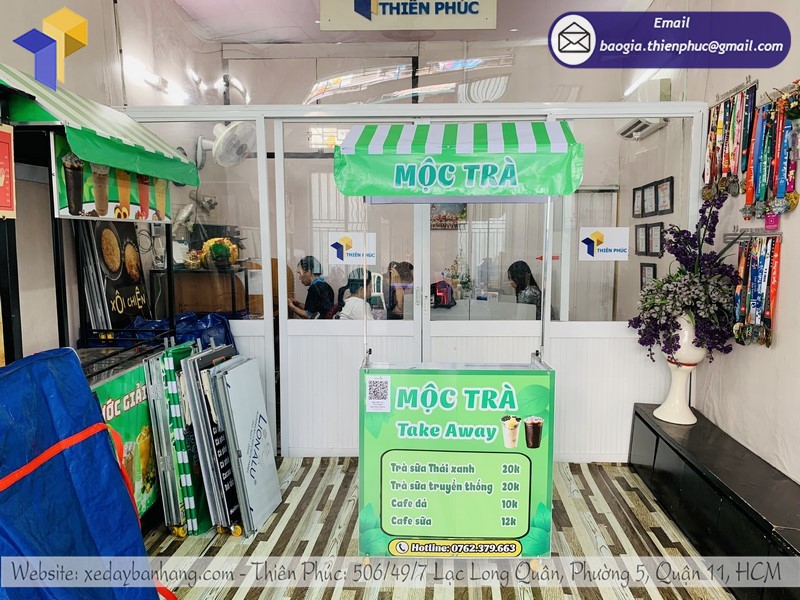 xe xếp bán trà chanh uy tín