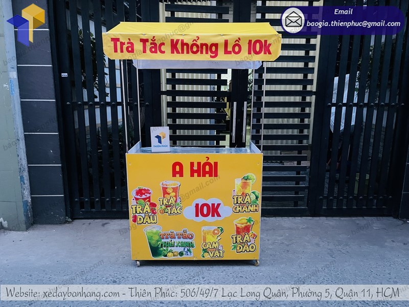 xe bán trà tắc lắp ráp uy tín