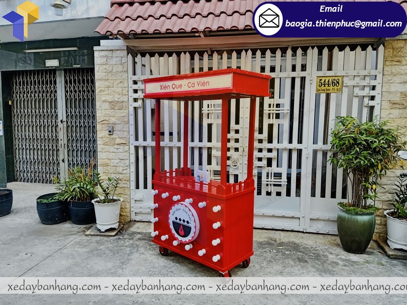 xe bán xiên que bằng gỗ giá rẻ giá bao nhiêu