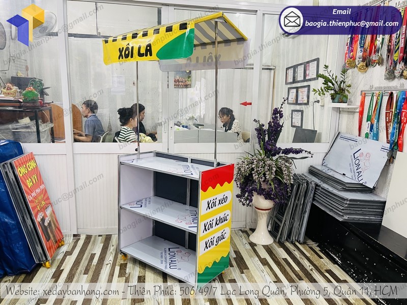 xe bán xôi lắp ráp di động đẹp