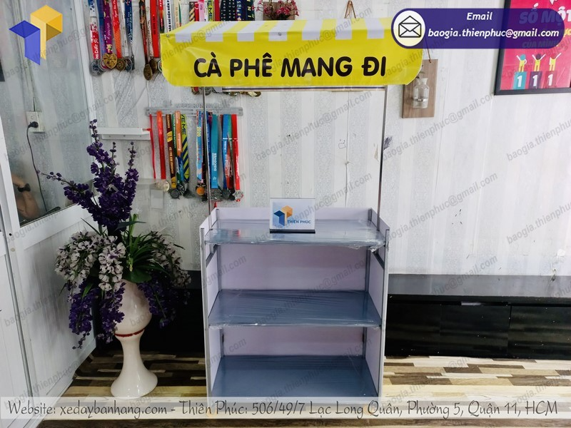 xe cà phê xếp gọn giá rẻ đẹp
