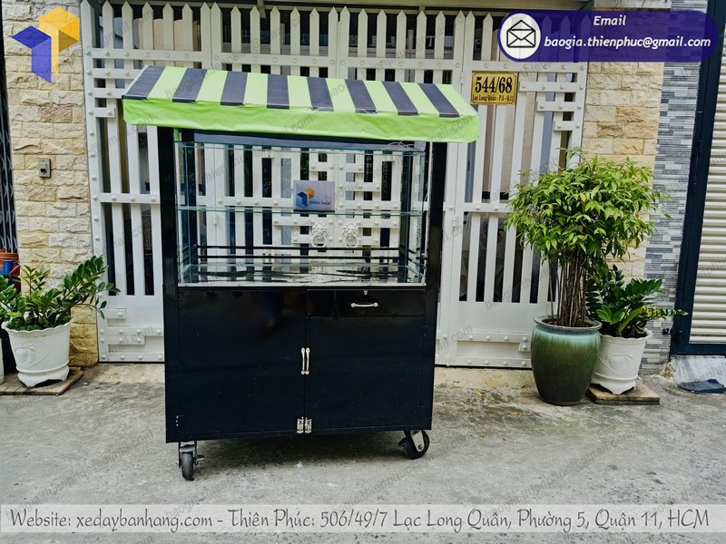 xe cá viên chiên vỉa hè đẹp