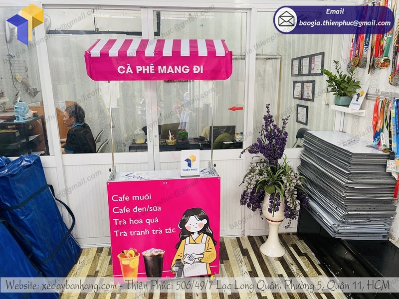 xe cafe mang đi