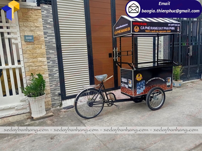 xe đạp đẩy bán cà phê ở hcm
