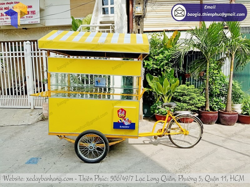 xe đạp bán bánh mì take away đẹp