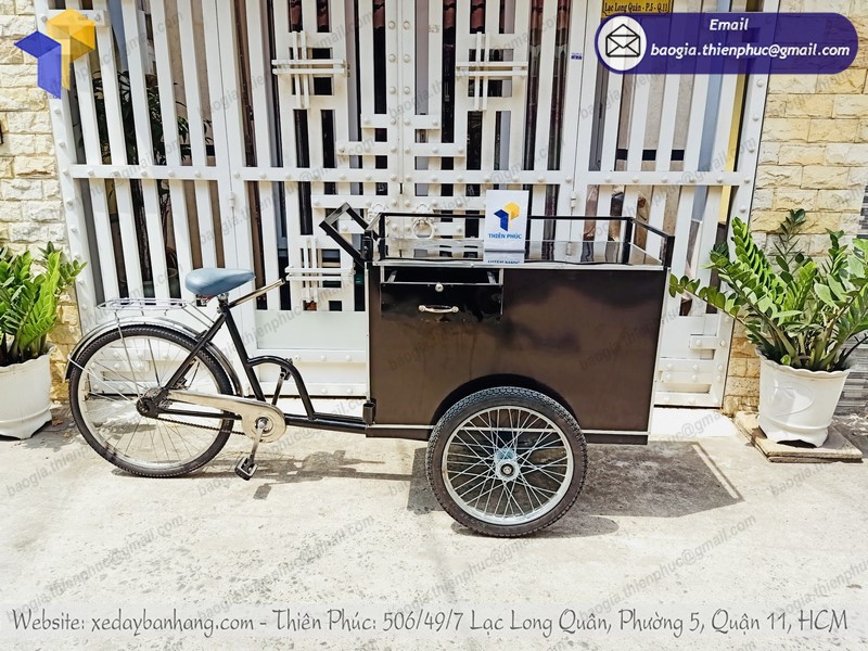 xe đạp bán cà phê đường phố rẻ