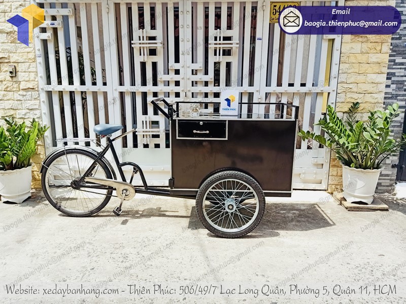 xe đạp bán cà phê đường phố