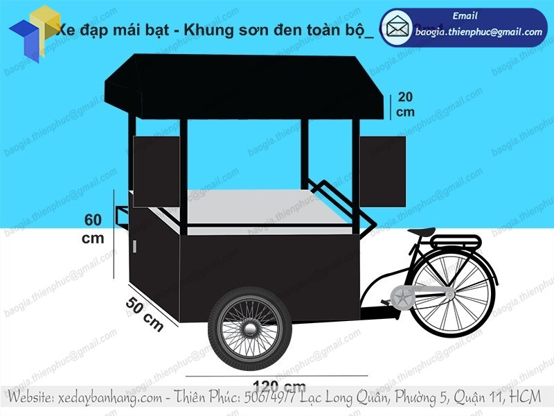 xe đạp bán cafe nguyên chất giá rẻ
