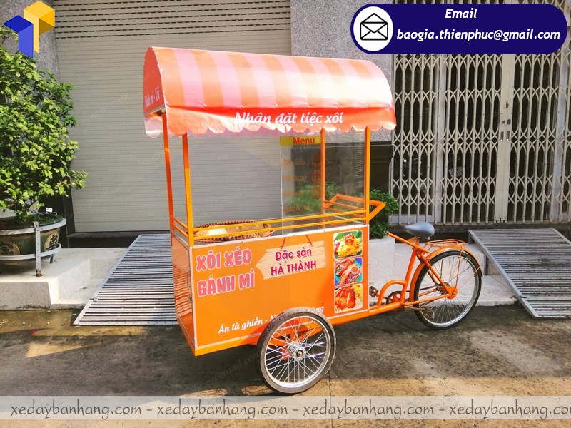 xe đạp bán xôi bánh mì