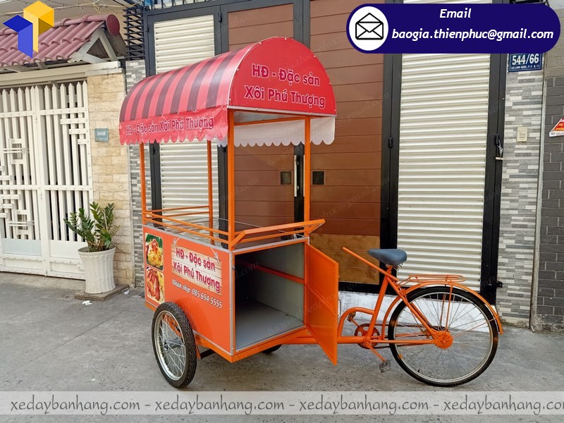 xe đạp bán xôi lưu động