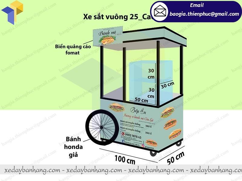 xe đạp bán bánh mì hàng rong