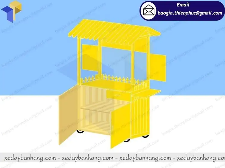 xe đẩy bán nước ép hoa quả giá rẻ
