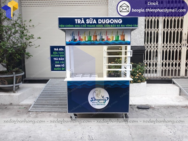 xe bán trà sữa đẹp