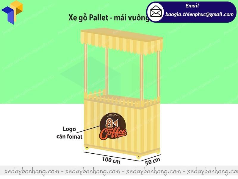 xe gỗ bán cafe mang đi