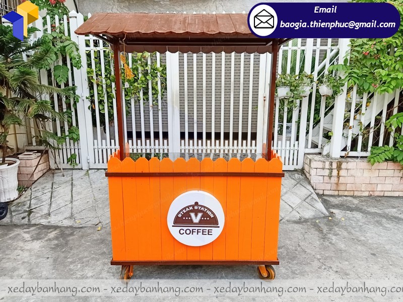 xe gỗ bán hàng rong giá rẻ