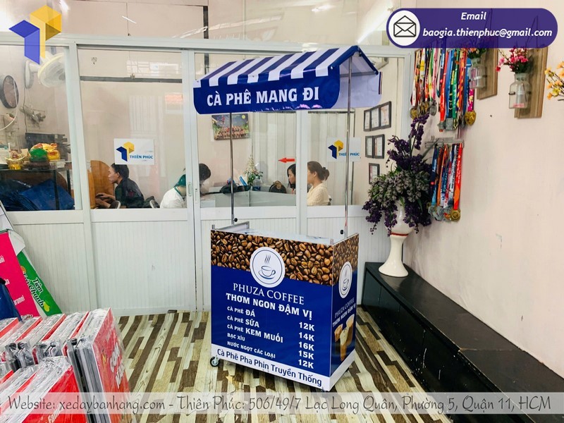 xe lắp ráp bán cà phê rẻ