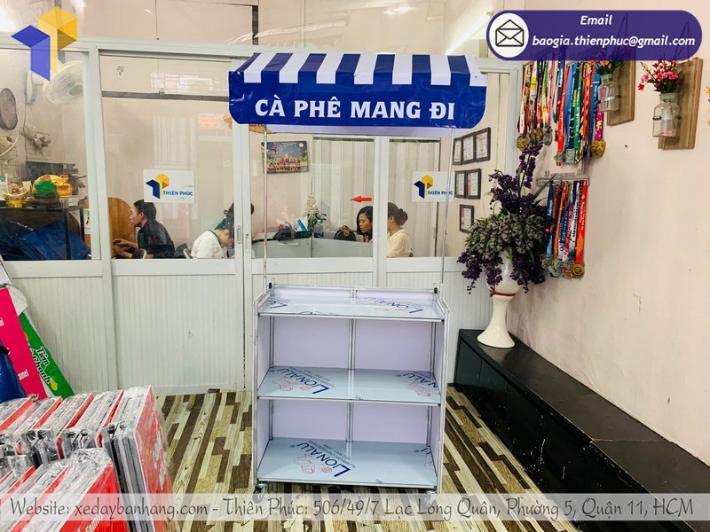 xe lắp ráp bán cà phê tphcm