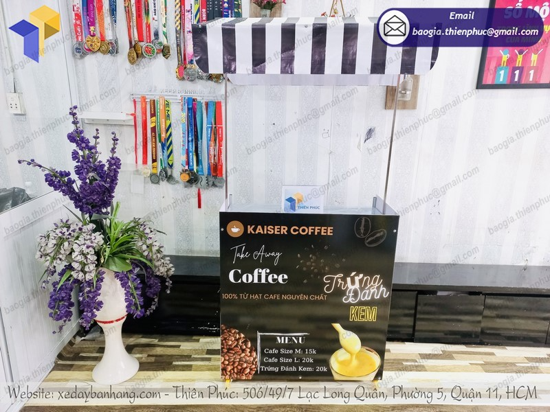 xe lắp ráp bán cafe 30s di động