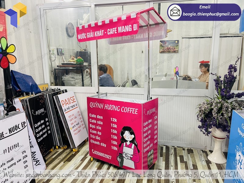 xe lắp ráp bán cafe dạo tphcm