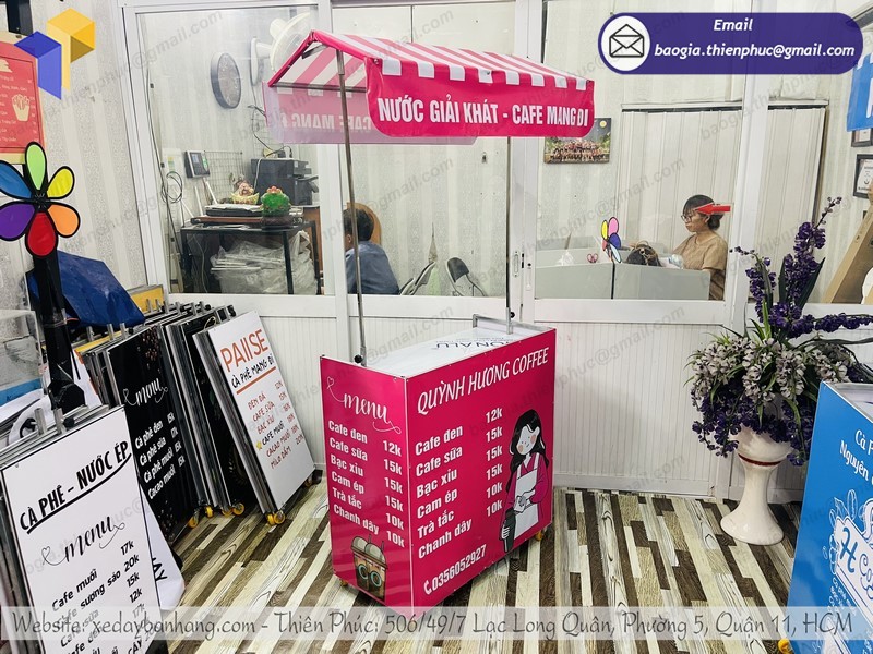 xe lắp ráp bán cafe dạo