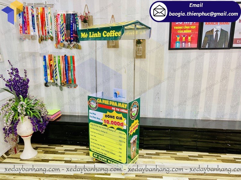 xe lắp ráp bán cafe sữa đá đẹp