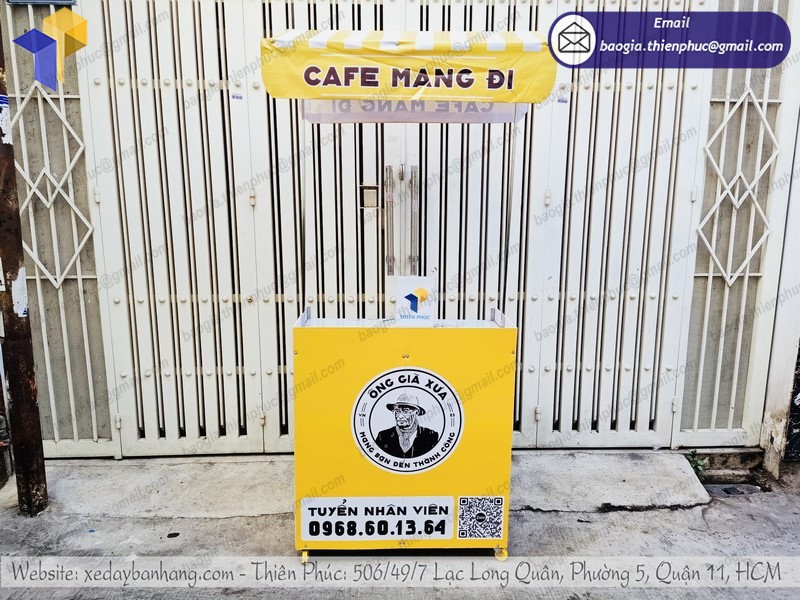 xe lắp ráp bán cafe