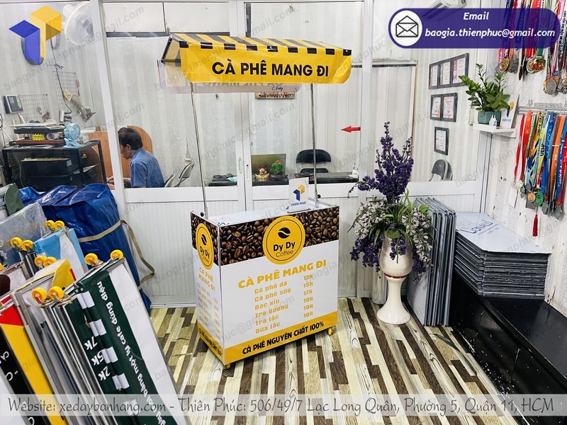 xe mini bán cafe di động đẹp