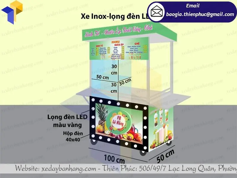 xe nước ép hoa quả đẹp