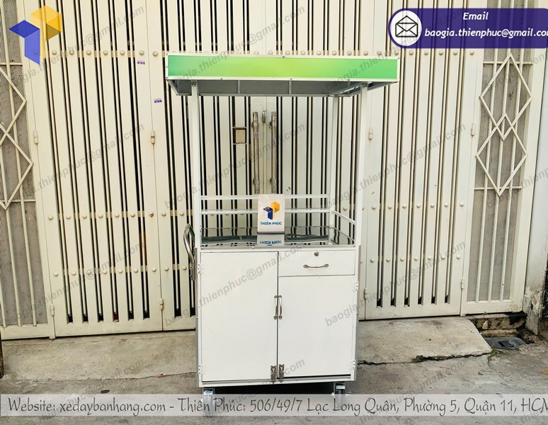 xe sắt bán cà phê đẹp