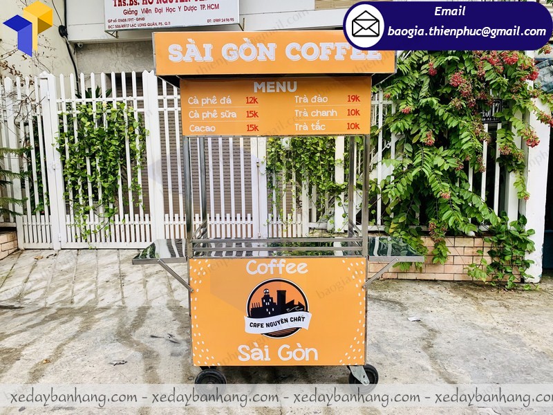 tủ sắt bán cafe lưu động
