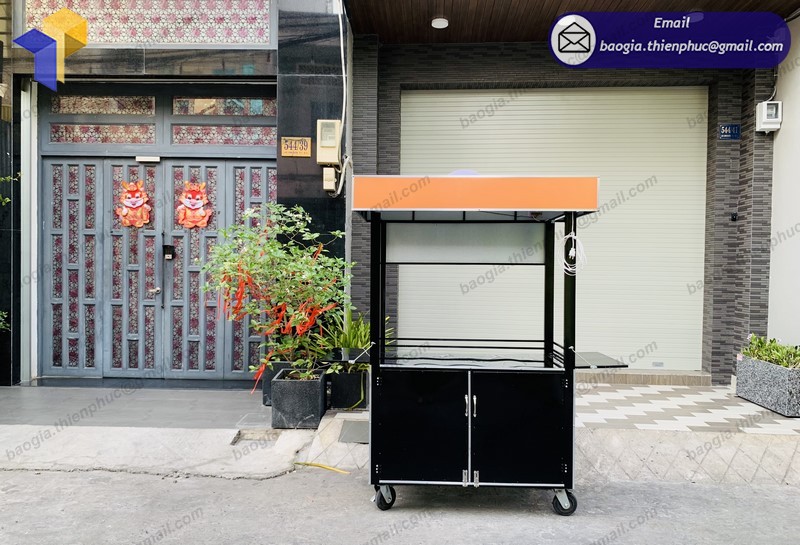 xe sắt bán đồ ăn vặt mang đi tphcm