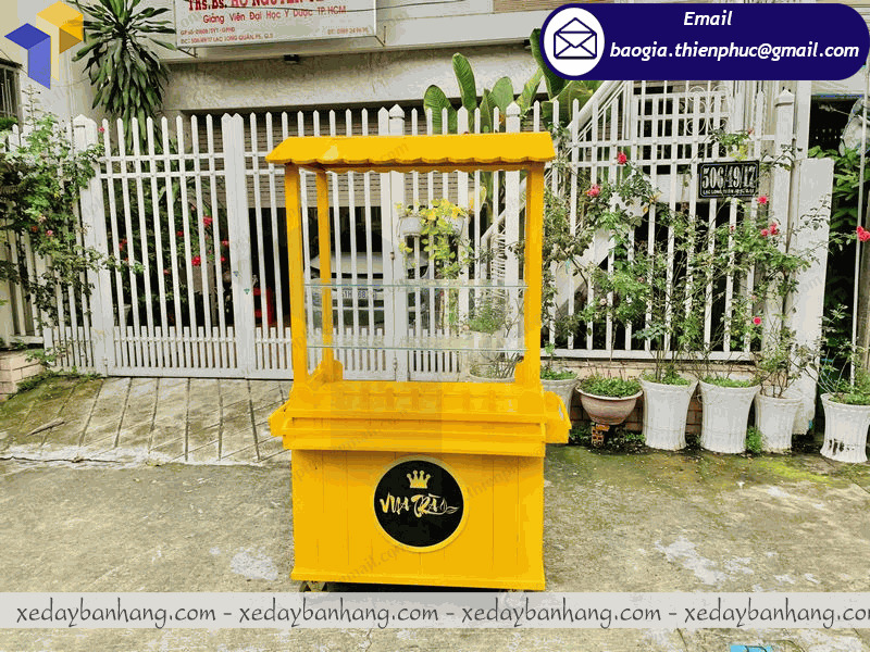 xe trà sữa gỗ thông