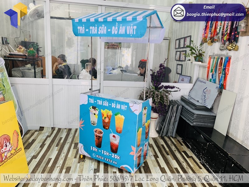 xe xếp M bán trà sữa đẹp