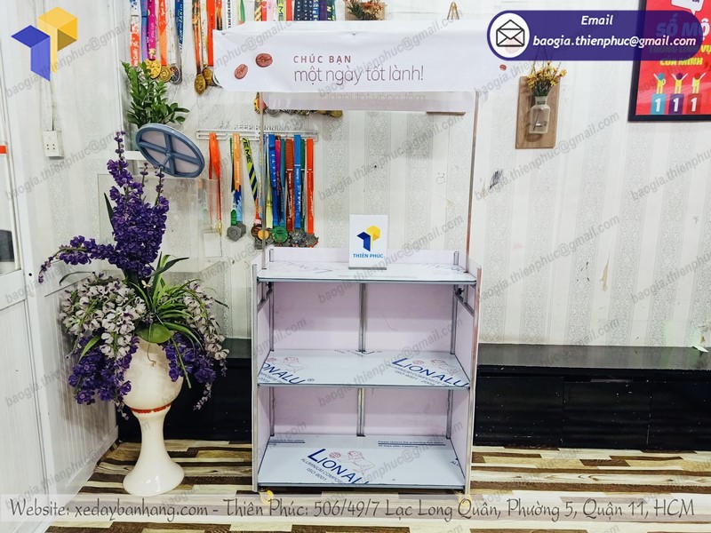 xe xếp gọn bán cà phê giá rẻ bao nhiêu