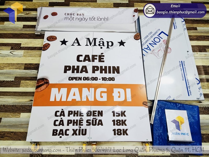 xe xếp gọn bán cà phê giá rẻ tphcm