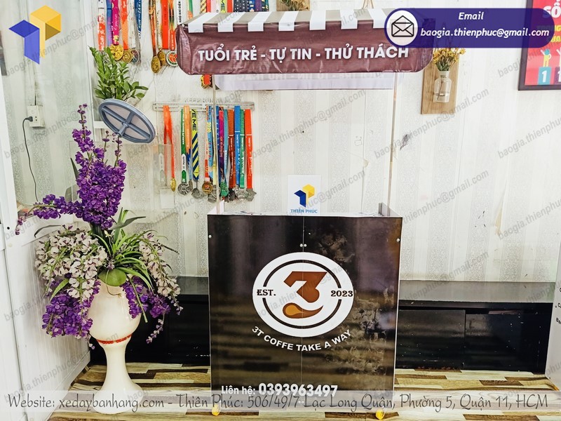 xe xếp gọn bán cà phê mang đi uy tín