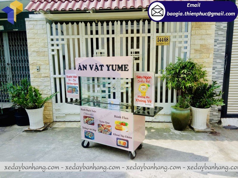 xưởng đóng xe bán đồ ăn vặt