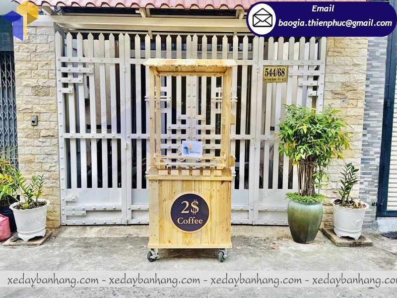 xưởng đóng xe gỗ bán cafe mộc