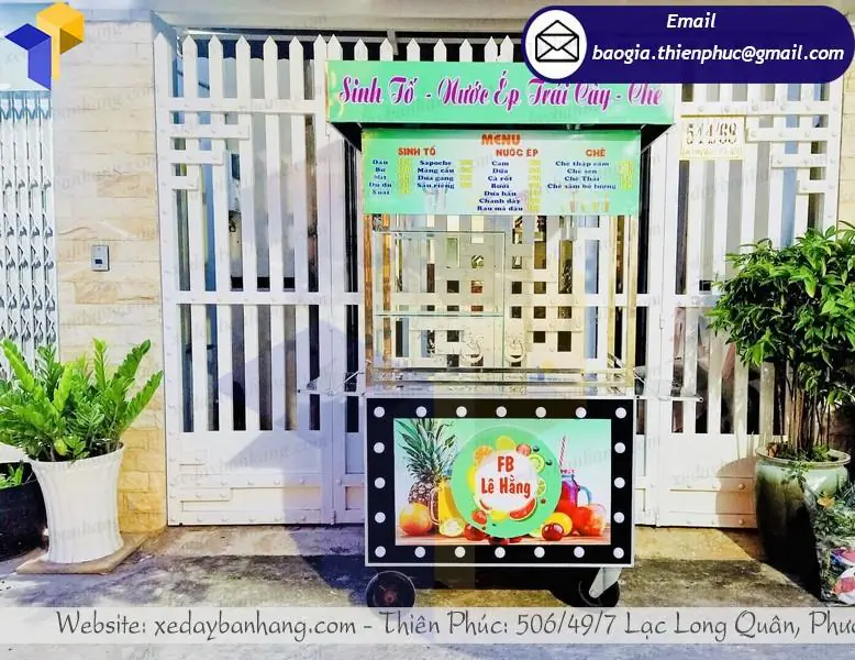 xưởng đóng xe nước ép hoa quả