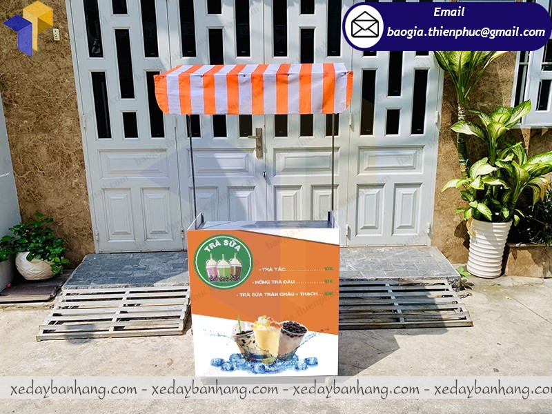 xưởng làm booth lắp ráp bán trà sữa mang đi