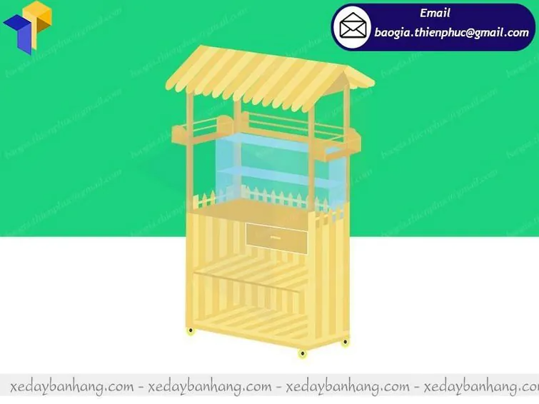 xưởng sản xuất tủ gỗ bán sinh tố take away